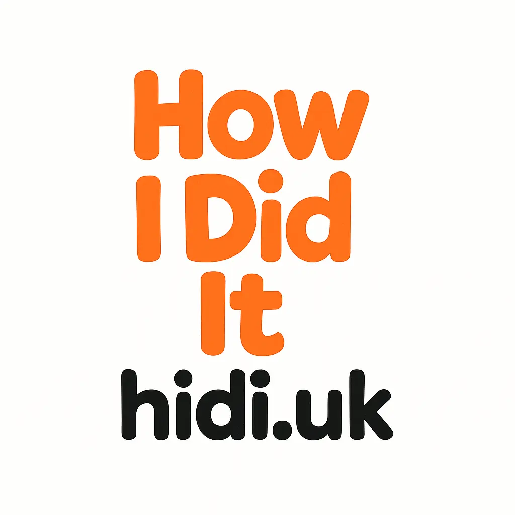 How I Did It